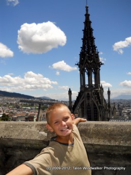 Tigger and the Basilica del Voto Nacional, Quito