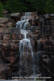 Roadside waterfall, Acadia Park, Maine