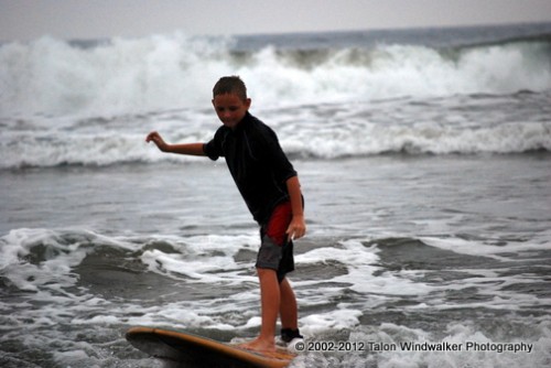 Tigger surfing