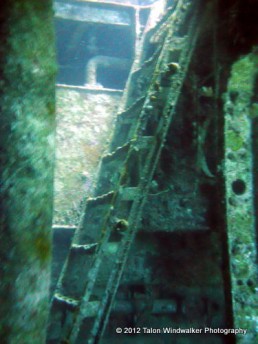 Inside the wreck