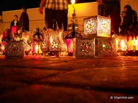 Nighttime in the square