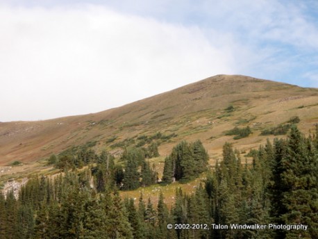 I ran up this mountain!