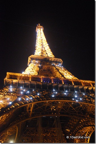eiffel tower at night, paris